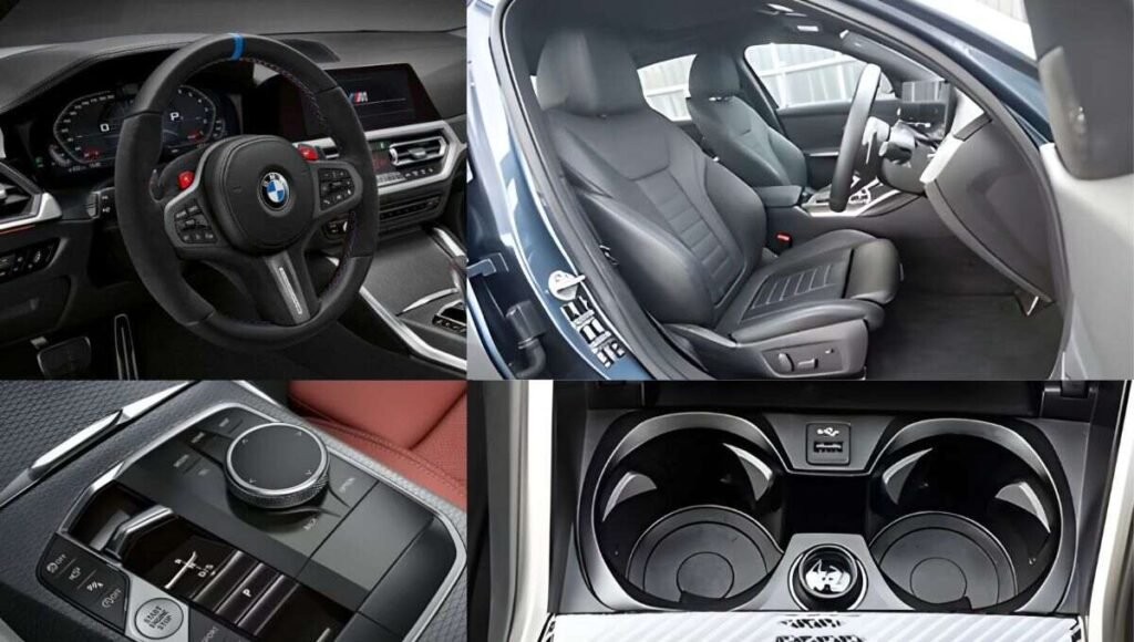 BMW M340i Seat, Cup storage, Gear Shift and steering wheel